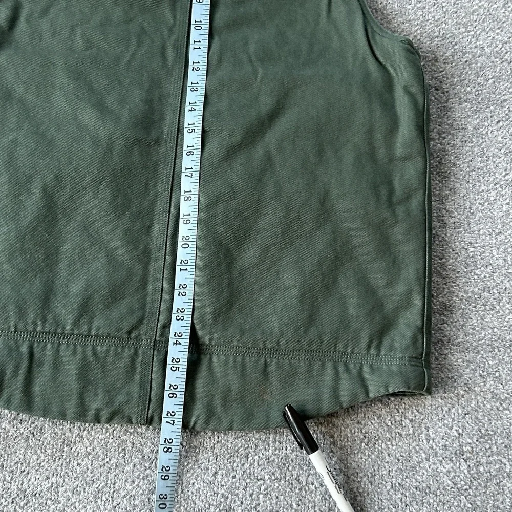 Duluth Trading Jacket Mens‎ Medium Green Iron Range Fire Hose Sherpa Lined Vest